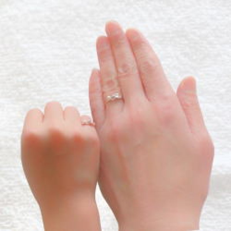 ママベビーペア年輪になる